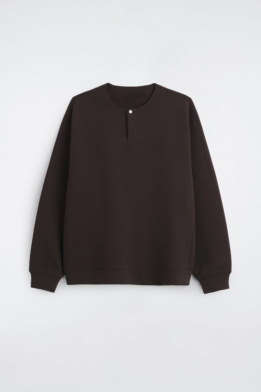 Dark Brown Scuba Henley, men's henley